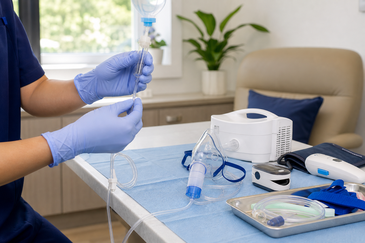 Illustrative treatment and breathing care